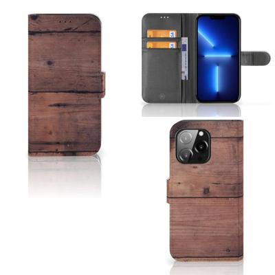 iPhone 13 Pro | Book Style Case | Old Wood