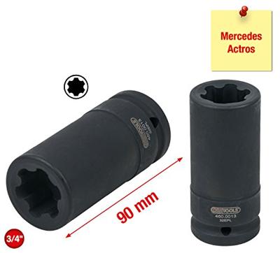 KS Tools 460.0013 Torx-E-Plus steekdop voor Mercedes, 32 EPL, 90 mm lang