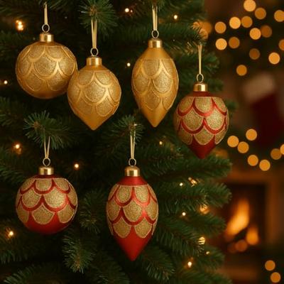 Kerstbal glas d8 cm a6 Decoris - Decoris