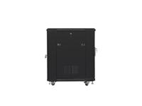 Lanberg FF01-6815-12B rack 15U Vrijstaande rek Zwart - thumbnail