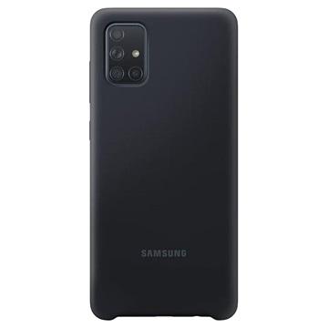EF-PA715TBEGEU Samsung Silicone Cover Galaxy A71 Black