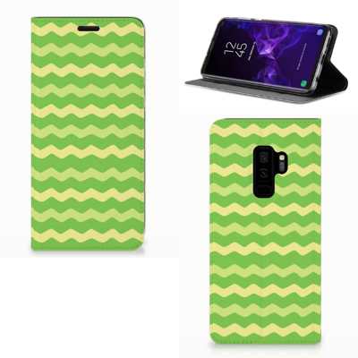 Samsung Galaxy S9 Plus | Hoesje met Magneet | Waves Green