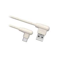 USB 2.0 data- en oplaadkabel - USB Type-C 90° stekker - 35% biologisch afbreekbare materialen - thumbnail
