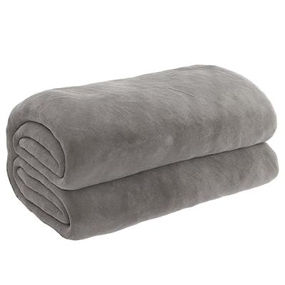 VidaXL Verzwaringsdeken met hoes 152x203 cm 7 kg stof grijs VidaXL Verzwaringsdeken met hoes 152x203 cm 7 kg stof grijs