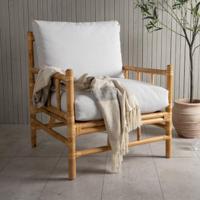 Nohr Loungestoel 'Zev' Rotan - thumbnail