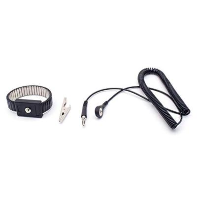 Quadrios ESD-armband Zwart Drukknop 4 mm