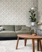 Dutch Wallcoverings Klara & Tove - Frodas Green/Red - Groen/Rood - thumbnail