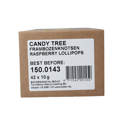 Candy Tree Frambozenknotsen navul bio 42 Stuks Candy Tree Frambozenknotsen navul bio 42 Stuks