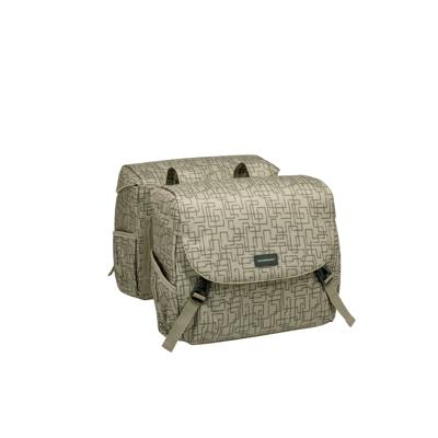 New Mondi joy dubbele fietstas - bruin, waterafstotend, 38 ltr