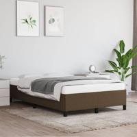 Bedframe zonder matras 120x190 cm stof donkerbruin - thumbnail
