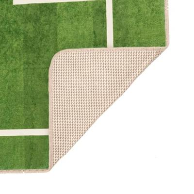 VidaXL Kindervloerkleed voetbalveld wasbaar antislip 160x230 cm groen VidaXL Kindervloerkleed voetbalveld wasbaar antislip 160x230 cm groen