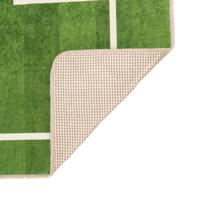 Kindervloerkleed voetbalveld wasbaar antislip 160x230 cm groen - thumbnail
