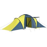 VidaXL Tent 6-persoons blauw en geel - thumbnail