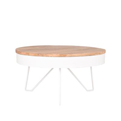 LABEL51 salontafel 'Saran' 80x80x43 cm, kleur Wit LABEL51 salontafel 'Saran' 80x80x43 cm, kleur Wit
