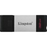 Kingston Technology DataTraveler 80 USB flash drive 32 GB USB Type-C 3.2 Gen 1 (3.1 Gen 1) Zwart, Zilver - thumbnail