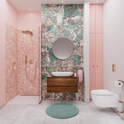 Handdouchehouder Grohe Rainshower Warm Sunset Geborsteld