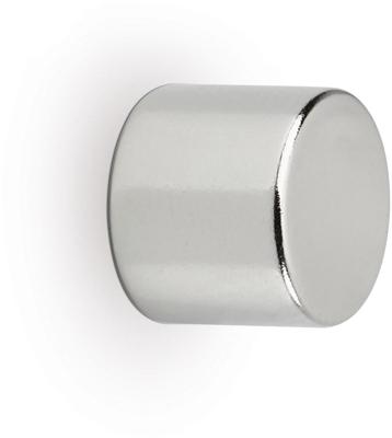 MAUL neodymium cylinder magneet, ft 10 x 10 x 10 mm, trekkracht 4 kg, zilver, blister van 10 stuks MAUL neodymium cylinder magneet, ft 10 x 10 x 10 mm, trekkracht 4 kg, zilver, blister van 10 stuks