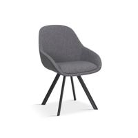 Stoel Malou Grijs-Donkergrijs - Set van 2 - thumbnail