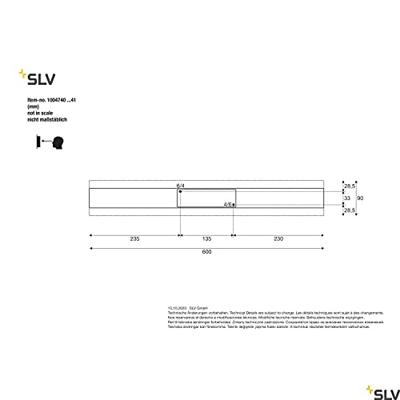 SLV DIRETO 60 1004741 LED-wandlamp LED vast ingebouwd 14 W Wit