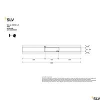 SLV DIRETO 60 1004740 LED-wandlamp LED vast ingebouwd 14 W Zwart - thumbnail