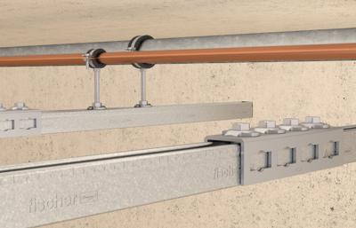Fischer FUF OC 62 fvz Railverbinder 400 mm Staal 537591 10 stuk(s)