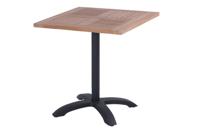 Hartman Outdoor Inklapbare Bistrotafel Sophie Teakhout, 70 x 70cm - Zwart - Vierkant - thumbnail