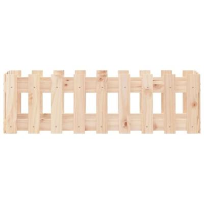 VidaXL Plantenbak verhoogd met hekontwerp 100x30x30 cm grenenhout