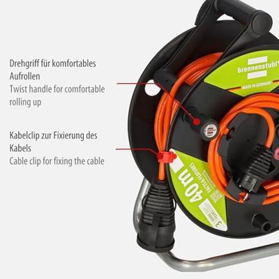 Brennenstuhl Garant G Bretec IP44 tuinkabelhaspel van gerecycled kunststof | 38 + 2m | AT-N05V3V3-F3G1.5 - 1188500 Brennenstuhl Garant G Bretec IP44 tuinkabelhaspel van gerecycled kunststof | 38 + 2m | AT-N05V3V3-F3G1.5 - 1188500