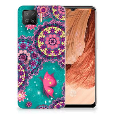 OPPO A73 4G Hoesje maken Cirkels en Vlinders OPPO A73 4G Hoesje maken Cirkels en Vlinders