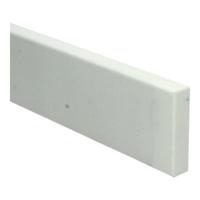 MDF Moderne neut wit gegrond 75x18mm - lengte 50cm - thumbnail