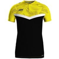 JAKO 6324 Polo Iconic - Zwart/Zachtgeel - L - thumbnail