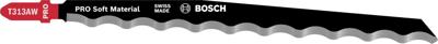 Bosch Accessories 2608635187 Decoupeerzaagblad T 313 AW Special for Soft Material, verpakking van 3 stuks 3 stuk(s)