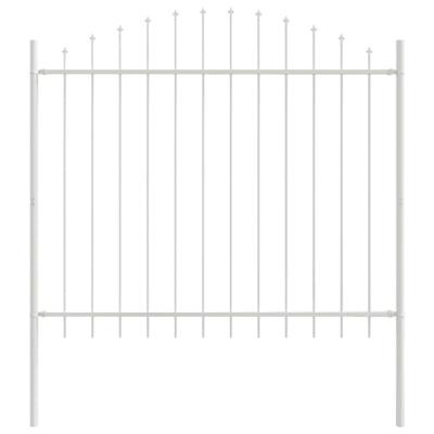 VidaXL Tuinhek 2 pcs wit 170 x 190 cm gepoedercoat staal
