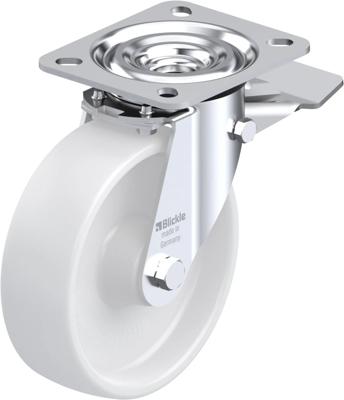 Blickle L-PO 125R-ST Zwenkwiel met rem Wieldiameter: 125 mm Draagvermogen (max.): 250 kg 1 stuk(s) Blickle L-PO 125R-ST Zwenkwiel met rem Wieldiameter: 125 mm Draagvermogen (max.): 250 kg 1 stuk(s)