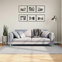 VidaXL Vloerkleed huarte laagpolig zacht wasbaar 140x200 cm grijs - thumbnail