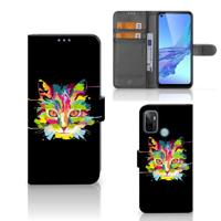 OPPO A53 | OPPO A53s Leuk Hoesje Cat Color - thumbnail
