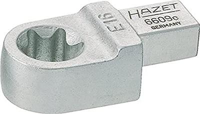 HAZET Insteekringsleutel 6609C-E12 · 9 x 12 mm insteekvierkant massief · Buiten-TORX®-profiel · SW E12