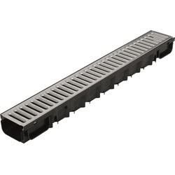 Topdrain met een gegalvaniseerd stalen rooster l100b13h8.5 Gardenlux - Gardenlux