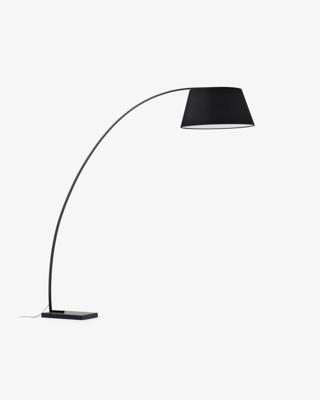 Kave Home Vloerlamp 'Juhe' kleur Zwart