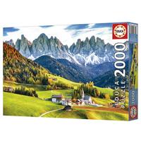 Puzzel Educa Autumn in the Dolomites 2000 Onderdelen - thumbnail