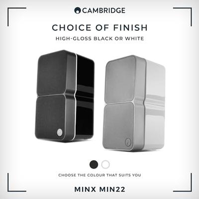Cambridge Audio: MINX Min 22 Boekenplank Speaker - Zwart