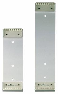 Durable Wandhouder | zonder zichtpanelen | lichtgrijs | v.10 zichtpanelen DIN A4 | 1 stuk - 567410 567410