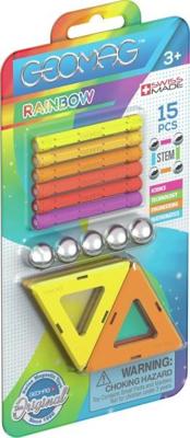 Geomag Rainbow Panels Blister 15 Stuks Warm Colours