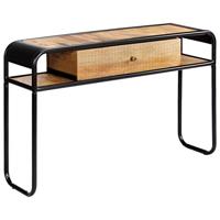 Wandtafel 118x30x75 cm massief mangohout - thumbnail