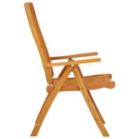 Tuinstoelen 2 st inklapbaar massief eucalyptushout - thumbnail