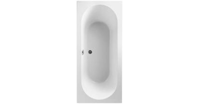 Villeroy & Boch O.novo bad - 180x80cm - rechthoek - duo - glans wit uba180cas2v-01
