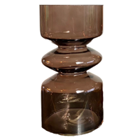 Vaas glas - vaas Manson - vaas bruin - thumbnail