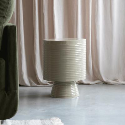 ZILT Bijzettafel 'Alexia' 35cm, kleur Ivory