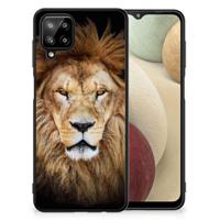 Samsung Galaxy A12 Dierenprint Telefoonhoesje Leeuw - thumbnail