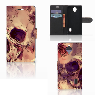 Telefoonhoesje met Naam Huawei Y635 Skullhead